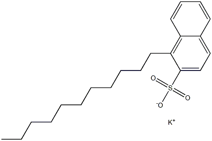 1-Undecyl-2-naphthalenesulfonic acid potassium salt Structure