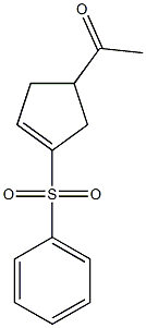 4-Acetyl-1-(phenylsulfonyl)-1-cyclopentene 结构式