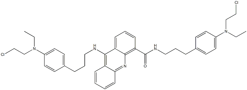  N-[3-[4-[N-(2-Chloroethyl)ethylamino]phenyl]propyl]-9-[3-[4-[N-(2-chloroethyl)ethylamino]phenyl]propylamino]acridine-4-carboxamide