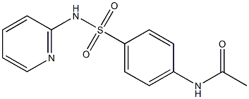 N-(2-Pyridinyl)-4-acetylaminobenzenesulfonamide Struktur