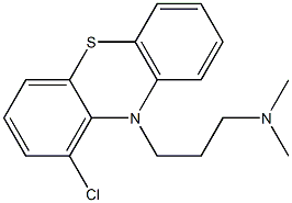 1-Chloro-10-[3-(dimethylamino)propyl]-10H-phenothiazine 结构式