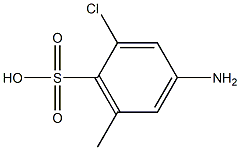 4-アミノ-2-クロロ-6-メチルベンゼンスルホン酸 化学構造式