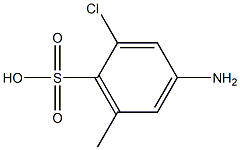 4-Amino-2-chloro-6-methylbenzenesulfonic acid Structure