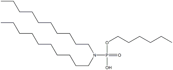 N,N-Didecylamidophosphoric acid hydrogen hexyl ester Struktur