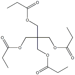 2,2-ビス[(プロピオニルオキシ)メチル]-1,3-プロパンジオールジプロピオナート 化学構造式