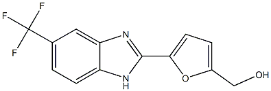 5-(Trifluoromethyl)-2-[5-(hydroxymethyl)furan-2-yl]-1H-benzimidazole Structure