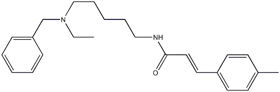 N-[5-(Ethylbenzylamino)pentyl]-3-(4-methylphenyl)acrylamide Struktur