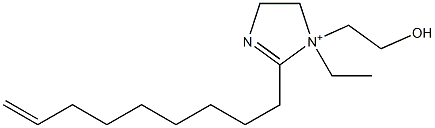 1-Ethyl-1-(2-hydroxyethyl)-2-(8-nonenyl)-2-imidazoline-1-ium Structure