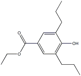 3,5-Dipropyl-4-hydroxybenzoic acid ethyl ester Structure