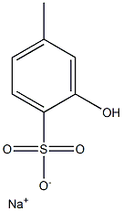 2-Hydroxy-4-methylbenzenesulfonic acid sodium salt Struktur