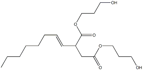 2-(1-Octenyl)succinic acid bis(3-hydroxypropyl) ester,,结构式