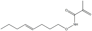 N-(4-Octenyloxy)methacrylamide,,结构式