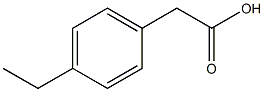 4-エチルフェニル酢酸 化学構造式