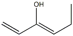 1,3-ヘキサジエン-3-オール 化学構造式