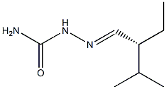 [R,(-)]-2-Ethyl-3-methylbutyraldehydesemicarbazone Structure