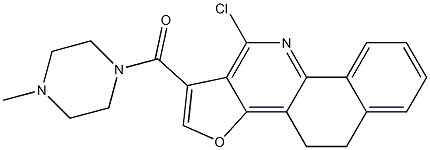  4,5-Dihydro-11-chloro-1-[(4-methylpiperazin-1-yl)carbonyl]benzo[h]furo[3,2-c]quinoline