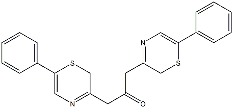 6-Phenyl-2H-1,4-thiazin-3-yl(methyl) ketone Struktur