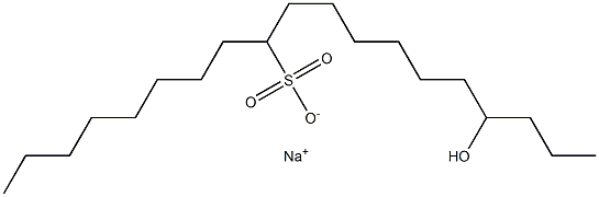 16-Hydroxynonadecane-9-sulfonic acid sodium salt