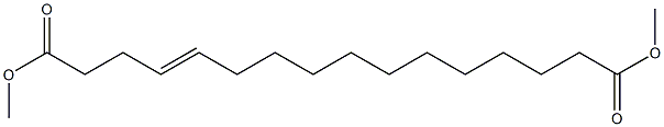 4-Hexadecenedioic acid dimethyl ester Structure