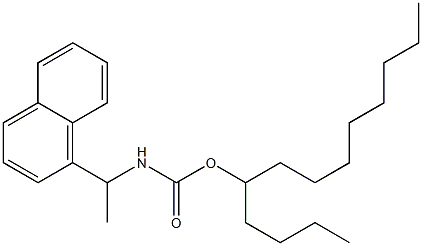 N-[1-(1-ナフチル)エチル]カルバミド酸(1-ブチルノニル) 化学構造式