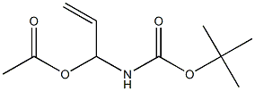 1-(tert-Butoxycarbonylamino)-2-propen-1-ol acetate,,结构式