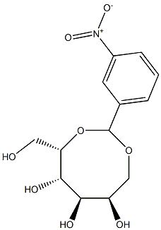 2-O,6-O-(3-Nitrobenzylidene)-D-glucitol,,结构式