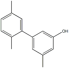 3-Methyl-5-(2,5-dimethylphenyl)phenol 结构式