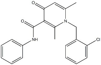 1-(2-Chlorobenzyl)-1,4-dihydro-2,6-dimethyl-N-phenyl-4-oxopyridine-3-carboxamide Structure