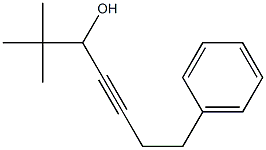1-(1,1-Dimethylethyl)-5-phenyl-2-pentyn-1-ol 结构式
