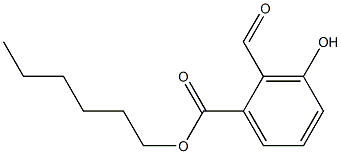 2-Formyl-3-hydroxybenzoic acid hexyl ester Structure