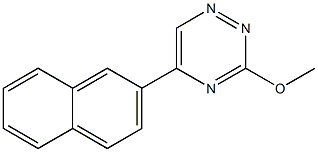 3-メトキシ-5-(2-ナフチル)-1,2,4-トリアジン 化学構造式