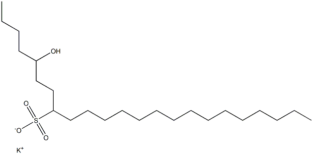 5-Hydroxytricosane-8-sulfonic acid potassium salt Struktur