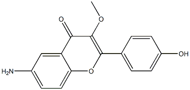 2-(4-Hydroxyphenyl)-6-amino-3-methoxy-4H-1-benzopyran-4-one