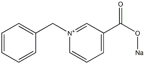 1-Benzyl-3-(sodiooxycarbonyl)pyridinium,,结构式