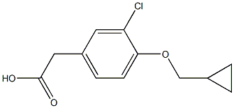 3-Chloro-4-(cyclopropylmethoxy)benzeneacetic acid