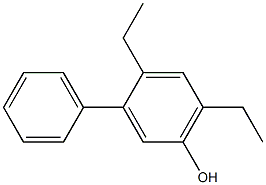 3-Phenyl-4,6-diethylphenol,,结构式