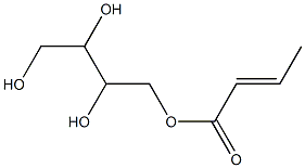 Crotonic acid 2,3,4-trihydroxybutyl ester 结构式