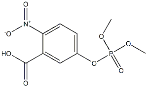 Phosphoric acid dimethyl 3-carboxy-4-nitrophenyl ester,,结构式