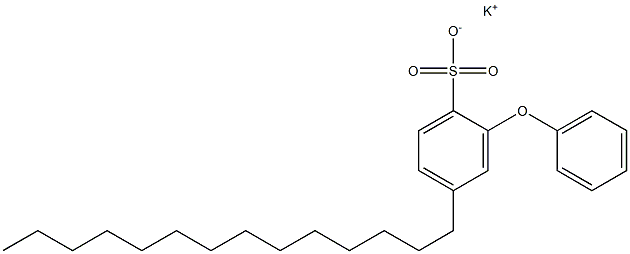 2-Phenoxy-4-tetradecylbenzenesulfonic acid potassium salt 结构式