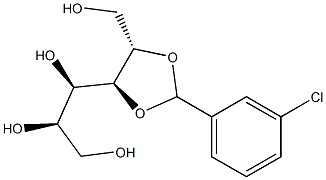 2-O,3-O-(3-Chlorobenzylidene)-D-glucitol Structure