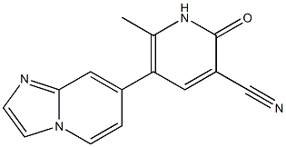 7-[(1,2-Dihydro-2-oxo-3-cyano-6-methylpyridin)-5-yl]imidazo[1,2-a]pyridine