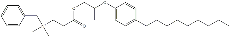 N,N-Dimethyl-N-benzyl-N-[2-[[2-(4-nonylphenyloxy)propyl]oxycarbonyl]ethyl]aminium Structure