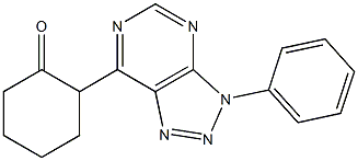 2-[3-Phenyl-3H-1,2,3-triazolo[4,5-d]pyrimidin-7-yl]cyclohexanone Structure