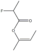 2-Fluoropropionic acid (Z)-2-buten-2-yl ester Struktur