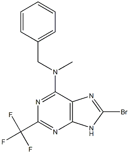 8-Bromo-6-(methylbenzylamino)-2-trifluoromethyl-9H-purine