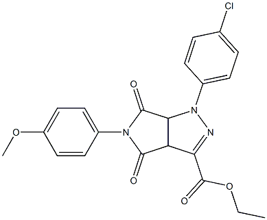  1,3a,4,5,6,6a-Hexahydro-4,6-dioxo-5-(4-methoxyphenyl)-1-(4-chlorophenyl)pyrrolo[3,4-c]pyrazole-3-carboxylic acid ethyl ester