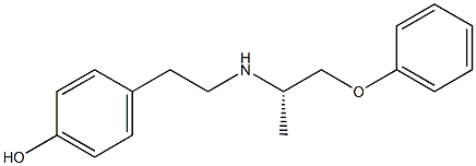 (-)-p-[2-[[(S)-1-Methyl-2-phenoxyethyl]amino]ethyl]phenol Struktur