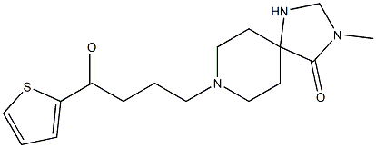 3-Methyl-8-[4-oxo-4-(2-thienyl)butyl]-1,3,8-triazaspiro[4.5]decan-4-one Structure