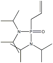 アリルビス(ジイソプロピルアミノ)ホスフィンオキシド 化学構造式