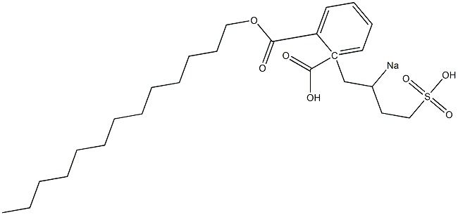 Phthalic acid 1-tridecyl 2-(2-sodiosulfobutyl) ester Struktur